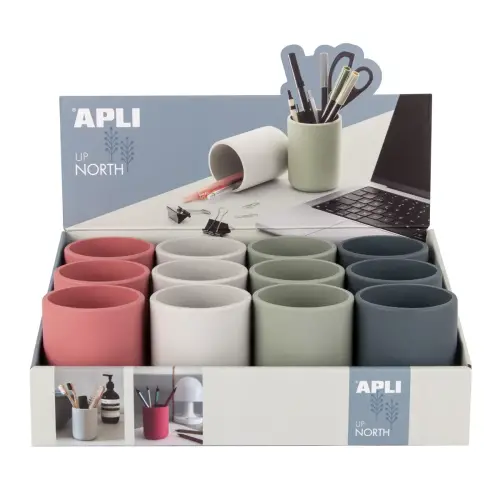 Pots à crayons en silicone Up North 12 unités - Apli photo du produit