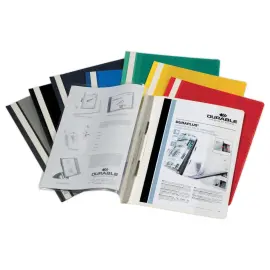 25 chemises personnalisables &agrave; lamelles Duraplus - Coloris assortis - DURABLE photo du produit
