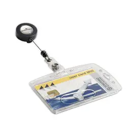 10 Porte-cartes magnétiques avec enrouleur - 1 carte - 8,6x5,4 cm - DURABLE photo du produit