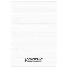Cahier polypropyl&egrave;ne piq&ucirc;re 96P 5X5 90g photo du produit