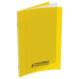 Cahier polypropyl&egrave;ne piq&ucirc;re 32P SEYES 90g jaune photo du produit