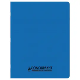 Cahier polypropyl&egrave;ne piq&ucirc;re 96P SEYES 170X220 90g bleu photo du produit