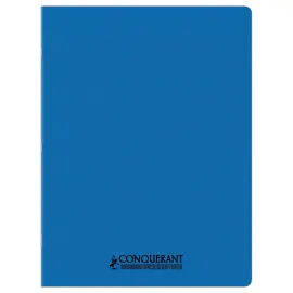 Cahier polypropyl&egrave;ne piq&ucirc;re 48P SEYES 240x320 90g bleu photo du produit