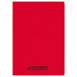 Cahier polypropyl&egrave;ne piq&ucirc;re 96P SEYES  210x297 90g rouge photo du produit