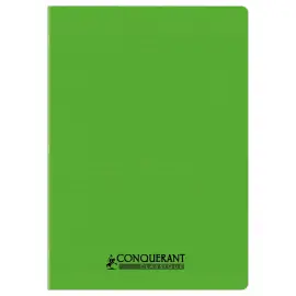Cahier polypropyl&egrave;ne piq&ucirc;re 96P SEYES  210x297 90g vert photo du produit