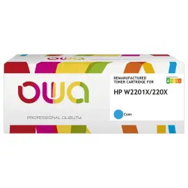 Toner compatible HP W2201X OWA cyan photo du produit