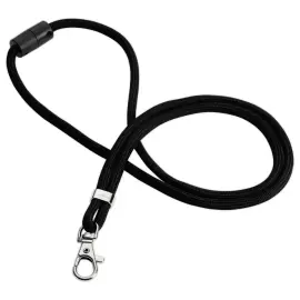 10 Cordon rond avec mousqueton - Noir - Durable photo du produit