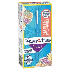 Feutre FLAIR - Écriture moyenne - Bleu turquoise - PAPERMATE photo du produit