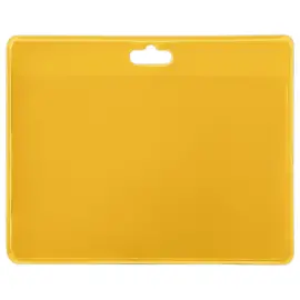 20 Porte-badge pochette ferm&eacute;e 60 x 90 mm - Jaune photo du produit