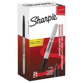 24 Marqueurs permanent Fine - Noir - SHARPIE photo du produit