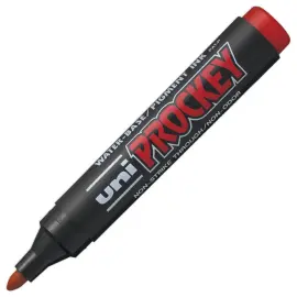 Marqueur permanent Prockey - Pointe ogive - Rouge - UNI-BALL photo du produit