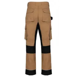 Pantalon de travail performance recyclé homme camel  / black taille 48 photo du produit