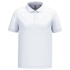 Polo piqué manches courtes homme blanc taille m photo du produit