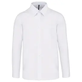 Chemise popeline polycoton homme blanc taille l photo du produit
