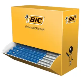 100 Stylos bille r&eacute;tractables M10 - Pack de 90 + 10 gratuits - &Eacute;criture moyenne - Bleu - BIC photo du produit