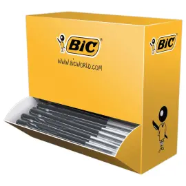 100 Stylos bille r&eacute;tractables M10 - Pack de 90 + 10 gratuits - &Eacute;criture moyenne - Noir - BIC photo du produit