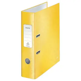Classeur &agrave; levier WOW 180&deg; - Jaune - Leitz photo du produit