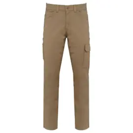 Pantalon stretch coton unisexe camel taille 36 photo du produit