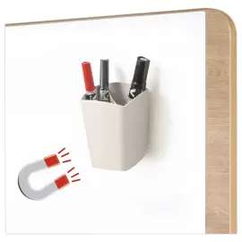 Pot &agrave; crayons magn&eacute;tique - Beige - CEP photo du produit