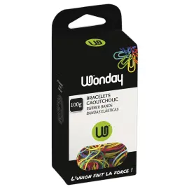 Bracelets caoutchouc &eacute;troits - 80 x 2 mm photo du produit