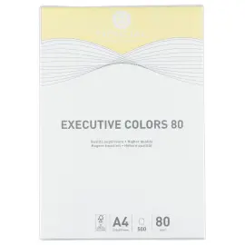 Ramette de papier couleur intense A4 Executive Colors 80g - Jaune - FIDUCIAL photo du produit
