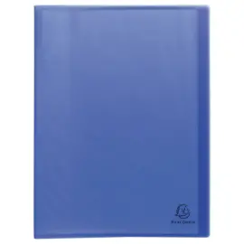 Prot&egrave;ge-documents plastique recycl&eacute; - 100 vues - Bleu - Exacompta photo du produit