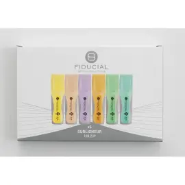 6 Surligneurs - Coloris pastels photo du produit