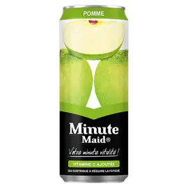 24 canettes de jus de pommes Minute Maid - 33cl photo du produit