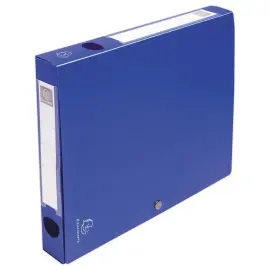 Boite de classement &agrave; pression - Dos 40 mm - A4 - Bleu - Exacompta photo du produit