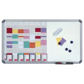 Kit de planning à fiches T - 8 colonnes - 24 fentes - Office T Board - NOBO photo du produit