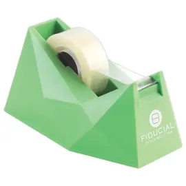 D&eacute;vidoir lest&eacute; - Pour rouleaux adh&eacute;sif 33 m x 19 mm - Vert clair - Fiducial photo du produit