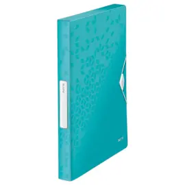 Bo&icirc;te de classement plastique WOW - Turquoise - Leitz photo du produit