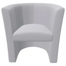 Si&egrave;ge simili cuir - Gris clair photo du produit