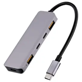 Hub USB-C 5 en 1 Ultra Rapide - Aluminium - T'NB photo du produit