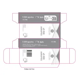 5000 Agrafes 26/6 - Fiducial photo du produit