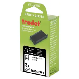 3 Encriers Printy 46030a - noir - TRODAT photo du produit
