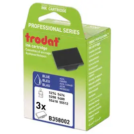 3 Encriers Trodat 6/58 bleu photo du produit