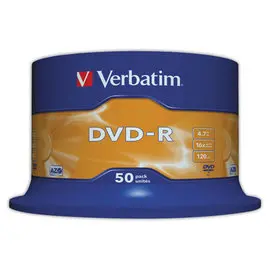 50 DVD-R VERBATIM SLIM 16X 4,7G photo du produit