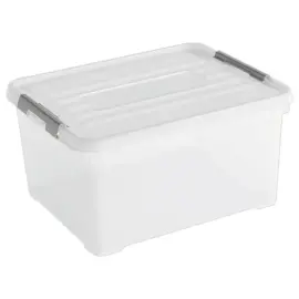 Bo&icirc;te Transparente - Handy Plus 35L avec Clips - Curver photo du produit