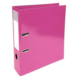 Classeur &agrave; levier Iderama - Dos 7 cm - Rose - Exacompta photo du produit