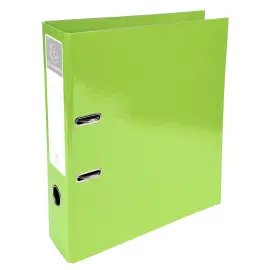 Classeur &agrave; levier - Dos 7 cm - Vert anis - Exacompta photo du produit