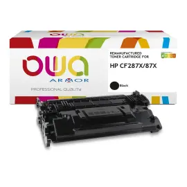 Toner compatible HP CF287X OWA noir photo du produit