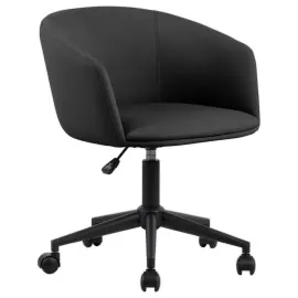 2 Fauteuil ARCO noir pied roulettes mont&eacute; photo du produit