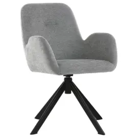 2 Fauteuil Chin&eacute; Gris avec Dossier Hautc- Pieds Pyramidal M - Generique photo du produit