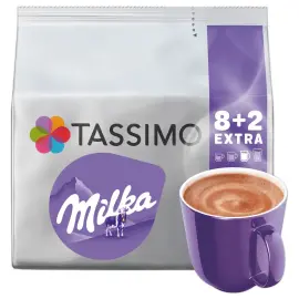 10 Doses Tassimo Chocolat Milka 8+2 - Go&ucirc;t Chocolat au Lait photo du produit