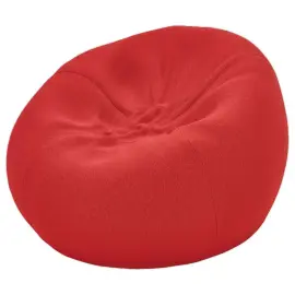 Pouf rond orange photo du produit