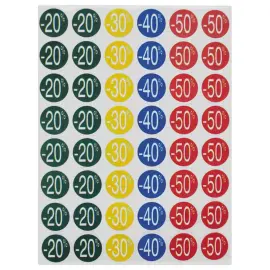 240 pastilles assorties &Oslash;24mm remises -20% &agrave; -50% photo du produit