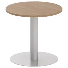 Table ronde diam 80 cm plateau noyer pied tulipe photo du produit
