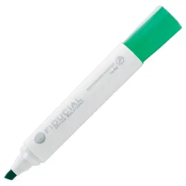 Marqueur pour tableaux blancs &agrave; pointe biseaut&eacute;e - Vert - Fiducial photo du produit