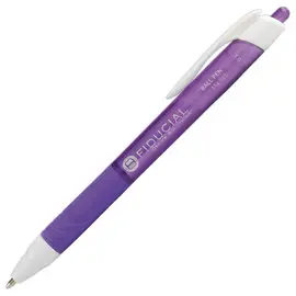 Stylo bille rétractable FIDUCIAL Grip - Ecriture moyenne violet photo du produit